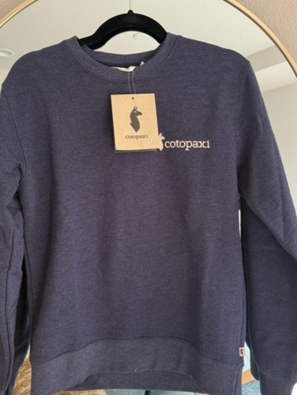 Cotopaxi Navy Crewneck Sweatshirt with Logo